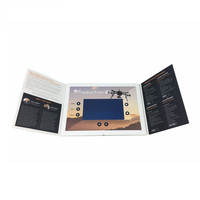 Carte d'invitation numérique avec écran LCD de 7 pouces, impression personnalisée 2026, carte de vœux vidéo, livre vidéo de mariage, brochure vidéo