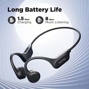 Sanag Auriculares de Conducción Ósea Bluetooth 5,3 Auriculares Inalámbricos de Oído Abierto Auriculares de Memoria Incorporados de 64GB con Micrófono - Product Image 5