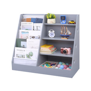 Estantería y organizador de almacenamiento para niños de <span class=keywords><strong>4</strong></span> niveles, estantería para niños, estantería de madera para bebés y niños pequeños, vitrina para sala de juegos - Product Image 4