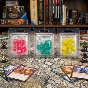Juego de <span class=keywords><strong>Dados</strong></span> Poliédricos DND Personalizados al por Mayor, Juego de 7 <span class=keywords><strong>Dados</strong></span> para Juegos de Rol con Caja Transparente, <span class=keywords><strong>Dados</strong></span> Acrílicos para Juegos de Mesa - Product Image 1