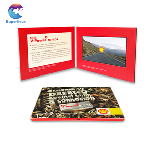 Superlieur A5 7.0 inch Màn hình LCD video Brochure tùy chỉnh quảng cáo bán buôn chủ tập tin thẻ giấy trang trí cổ tích Chủ Đề - Product Image 1