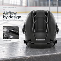 Casque de hockey sur glace, construction en plastique durable et légère, logo personnalisé disponible pour les distributeurs mondiaux, approvisionnement en gros