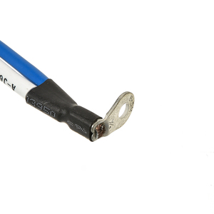 Câble en silicone bleu pré-isolé avec terminal en U personnalisé pour faisceau de câbles, idéal pour l'assemblage de câblage d'équipements industriels - Product Image 2
