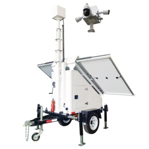 Tour de remorque CCTV aux normes américaines avec 3 panneaux solaires - Product Image 5