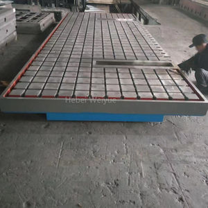 औद्योगिक वेल्डिंग और मशीन अनुप्रयोगों के लिए ग्रेनाइट सतह प्लेट के साथ नया कच्चा लोहा टी-चैनल निरीक्षण और परीक्षण मंच - Product Image 4