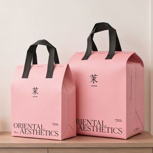 Customize Branded Non-woven Pizza Takeout Grab Delivery Thermal Cooler Handle <b>Bags</b> Nonwoven Takeaway Foil Insulated Tote <b>Bags</b> - Product Image 1