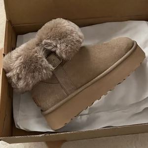 Envío Directo, Zapatos de Diseñador Tasmans, Zapatillas de Moda, Botas de Nieve de Plataforma con Peluche, Cálidas, de Lujo, para Otoño e Invierno - Product Image 1