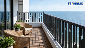 Valla de Seguridad para Balcón, Escaleras, Decorativa para Jardín, Valla Metálica de Privacidad para Exteriores, Moderna de Aleación de Aluminio - Product Image 2