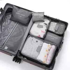 GG484 Oxford Cloth Six Different Sizes Bags Set Travel Wash Dust-proof Storage Pouch Underwear Shoes Laundry Storage Bag