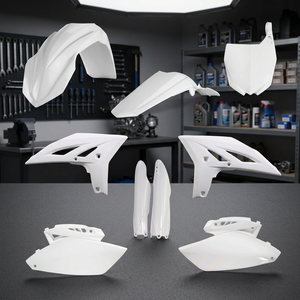 Kit Carene Complete in Plastica Acerbis per Moto Yamaha YZ 250 F 2010-2013 Off-road Bianche Nuove Accessori di Alta Qualità - Product Image 3