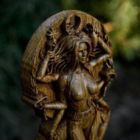 Hecate déesse staute serpent femme lilith figurines terre mère gaia résine ornement dieu autel sculpture pour la décoration intérieure