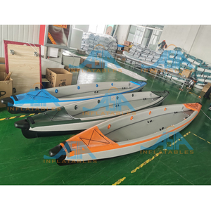 Magazzino 2 persona di fabbrica su misura da pesca canoa barca a remi pedale del Punto di Goccia Kayak Gonfiabile con scarico <span class=keywords><strong>hol</strong></span> - Product Image 5