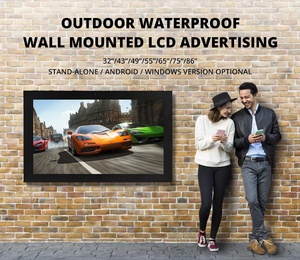 Écran mural extérieur HBYLCD facile <span class=keywords><strong>à</strong></span> installer, résistant aux intempéries, haute luminosité, pour menu de restaurant - Product Image 2