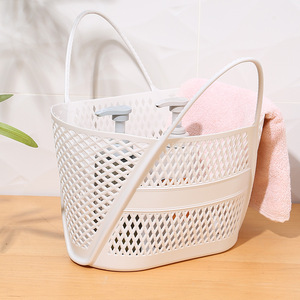 Công Suất Lớn Xách Tay Hollow Giỏ Nhựa Mềm Cho Phòng Tắm Ký Túc Xá Bãi Biển Mua Sắm Lưu Trữ Giỏ - Product Image 2