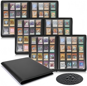 Pochette de rangement haut de gamme pour cartes, grande capacité (9, 12, 16 compartiments), album de collection pour cartes d'anime et de jeux, album pour cartes Star, en stock - Product Image 3