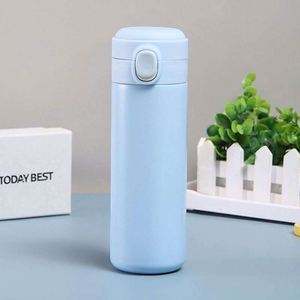Stainless Steel Vacuum Flask Minimalist Design White Straight Cup Thermal Insulation 24H Travel Tumbler With <b>Gift</b> <b>Box</b> - Product Image 4