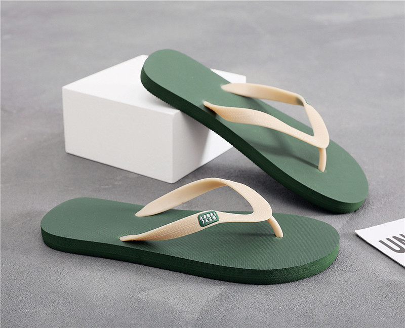 Rubber Flip Flops Non-slip Personality Clamp Beach Summer Flip-Flops Slippers for Men