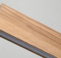 Lampe suspendue nordique moderne 28w, luminaires en bois de noyer, style loft, de luxe, pour bureau, salon