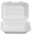 Ücretsiz örnek ucuz 9X6 "tek kullanımlık çevre dostu Fast Food ambalaj mikrodalga kapaklı yemek kutusu kutuları