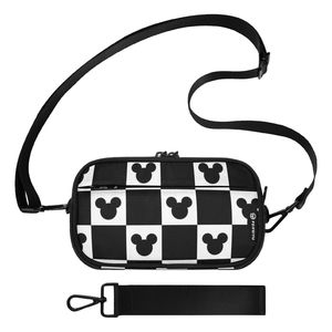 Bolsos cruzados transparentes de PVC con diseño de dibujos animados negros personalizados, portátiles, 3 en 1, ligeros, de poliéster, con cierre de cremallera, tipo bandolera. - Product Image 1