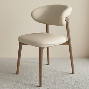 Tùy Chỉnh Sáng Tạo Phục Vụ Nhà Hàng Ghế Gỗ Rắn Chân & Giả Da Ghế Sofa Phong Cách Ghế Cho Ăn Uống - Product Image 3