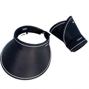 Xj55 Upf50+ Empty Top for Women's Summer Cycling Uv Resistant With Versatile Large Brim <b>Folding</b> Sun Hat - Product Image 1