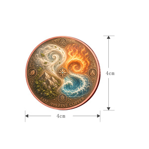Moneda <span class=keywords><strong>de</strong></span> cobre personalizada con diseño <span class=keywords><strong>de</strong></span> mujer sexy, elementos femeninos y diosas, con impresión dorada redonda. - Product Image 6