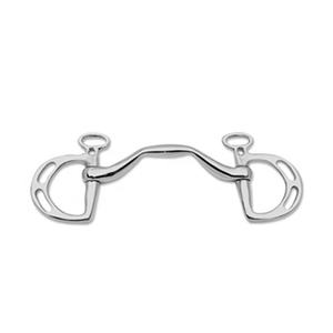 Brocas de caballo personalizadas de alta calidad, enlace francés, anillo en D, broca de mordaza holandesa occidental de acero inoxidable, broca Sier alemana directa del proveedor - Product Image 1