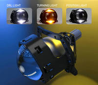Personnalisable bi led feux diurnes noir phares feux de route feux de croisement meilleur phare pour polo tacoma e46
