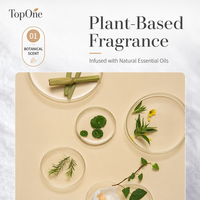 Coffret Cadeau de Bougies Parfumées TopOne Style Nordique en Cire de Soja et Huiles Essentielles, Aromathérapie, avec Boîte Florale Rose pour Femme, Cadeau d'Anniversaire