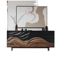 Meuble console en bois massif, design moderne et luxueux, modulaire, écologique, pour salle à manger, salon, villa, maison
