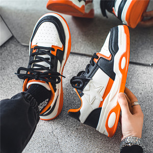 Baskets en cuir de haute qualité, personnalisables avec logo, pour hommes, style décontracté, basketball, marche <span class=keywords><strong>et</strong></span> skateboard - Product Image 4