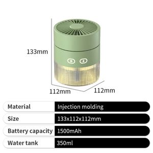 Promotion Air Cooler Mist <b>Night</b> <b>Light</b> Usb Custom Logo Water Cooling Fan for Business - Product Image 2
