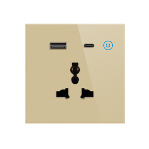 ปลั๊กไฟติดผนัง <span class=keywords><strong>LAPU</strong></span> 70W ชาร์จเร็ว แบบ Type C สมาร์ท 3 ขา พร้อม Wifi สวิตช์ 1 ช่อง 16A แผงกระจก 86 มม. ใช้งานร่วมกับบ้านอัจฉริยะและสำนักงานได้ - Product Image 4