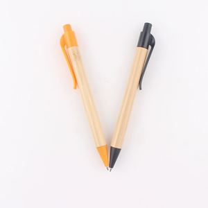 Stylo bille en bambou écologique le moins cher avec logo personnalisé, promotion publicitaire, écologique, recyclable, papeterie pour étudiants - Product Image 5