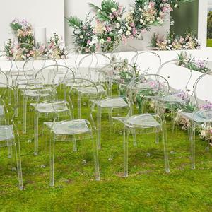 Fabbrica all'ingrosso in resina trasparente sedie per matrimonio sala festa banchetto di plastica diserbatura in acrilico chiaro eventi sedie - Product Image 3