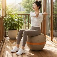 Chaise de yoga anti-éclatement 65cm/58cm, siège de bureau ergonomique, ballon de Pilates, fitness, léger et souple, logo personnalisé, anti-lin