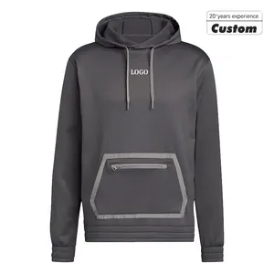 Men Clothing Supplier Zipper Pocket Vintage Custom Design Your Own Hoodie Blank Distressed Hoodies