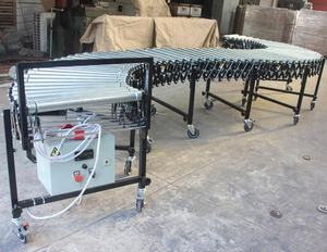 كرتون نقل شاحنة قابلة للتوسيع ، علبة ناقل الأسطوانة الكهربائي المستخدم في مقبض مواد المستودعات - Product Image 2