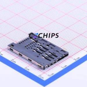 SIM-010-R SIM Card Connector SMD Connector Self-Return Type Mini SIM Card Card Holder With Card Detection - Product Image 2