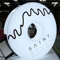 Insegna Luminosa LED Personalizzata per Esterni, Installazione a Parete, Cartellone Pubblicitario in Alluminio