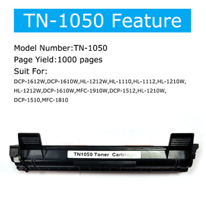 TN-1050โรงงานขายส่งตลับหมึก TN-1050ที่เข้ากันได้สำหรับเครื่องพิมพ์ <span class=keywords><strong>Brother</strong></span> <span class=keywords><strong>DCP</strong></span>-1612W - Product Image 2