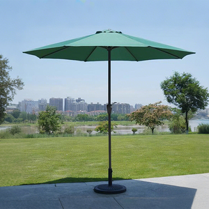 Parasol de jardin vertical à manivelle, 6 baleines en fer, vente directe usine - Product Image 1