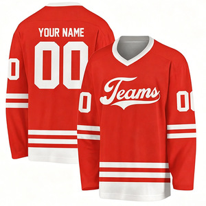 Maillots de hockey sur glace personnalisés imprimés en couleur, uniformes d'équipe avec transfert thermique, service de conception gratuit pour les clubs - Product Image 3