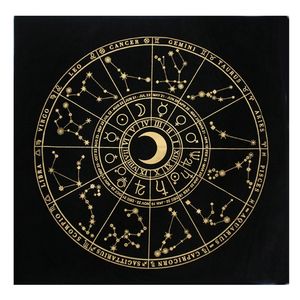 Sternbild-Wahrsagungs-Altartuch <span class=keywords><strong>Tarot</strong></span>-Tischdecke Wildleder-Matte Hexerei-Zubehör Brettspiel Astrologie Orakelkarten-Unterlage - Product Image 1