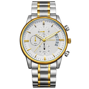 BOAMIGO nouvelle montre à Quartz <span class=keywords><strong>de</strong></span> sport pour hommes étanche pleine robe en acier chronographe bande en acier inoxydable <span class=keywords><strong>montres</strong></span> <span class=keywords><strong>de</strong></span> Style d'affaires - Product Image 2