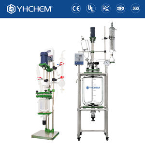 Laboratorio chimico 50 ~ 100L reattore chimico con rivestimento Dubbel reattore in vetro 100 litri rivestito reattore in vetro - Product Image 3