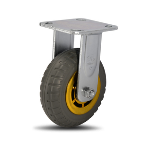 Roulettes universelles silencieuses industrielles 125 mm en caoutchouc dur, roulettes de chariot à roulettes avec noyau en PP, roulettes pivotantes robustes - Product Image 3