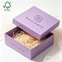 UV Coating Top and Bottom Rigid Box Textured Surface Embossed Hard Paper Packaging Handmade Candle Home Fragrance Boutique Box