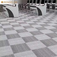 Neues Design produkt 50x50cm rutsch feste feuerfeste Bitumen-Backed Polypropylen Office Floor ing Teppich fliesen